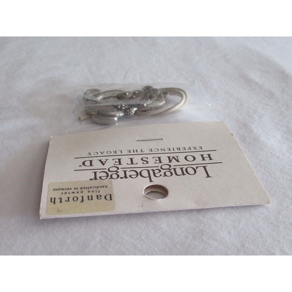 Longaberger SANTA BEAR Danforth Pewter USA Tie On Christmas Holidays USA Made - Picture 11 of 11